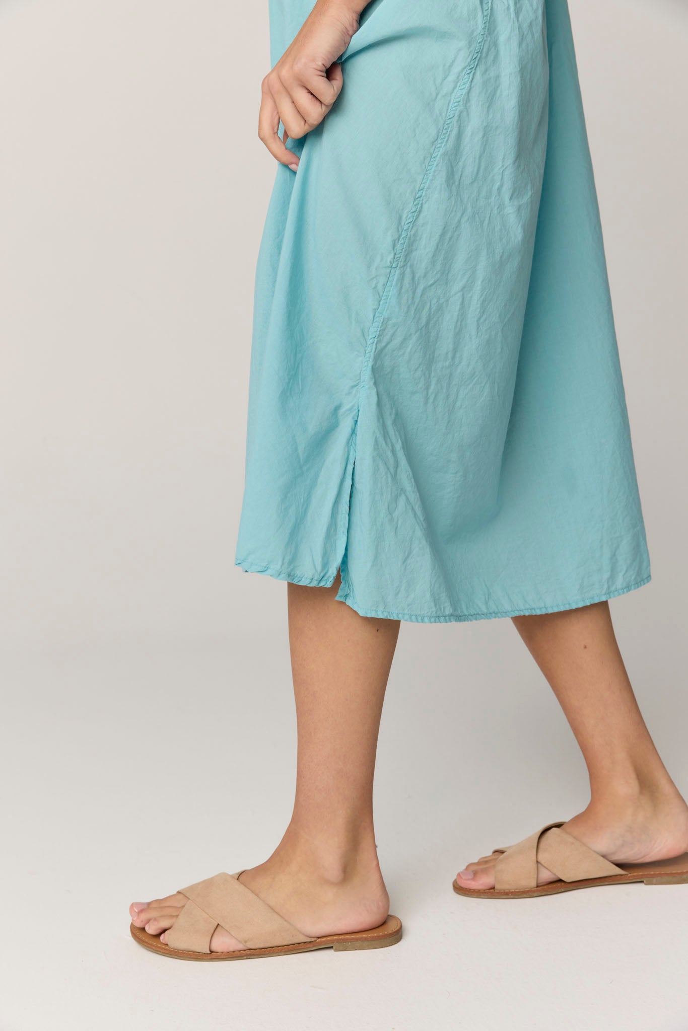DEVOILE SHIRT DRESS - SEA FOAM