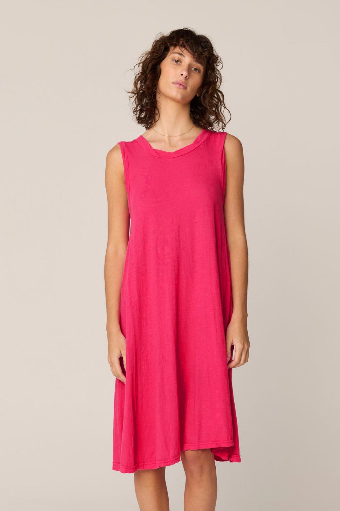VERY TANK DRESS - RASPBERRY