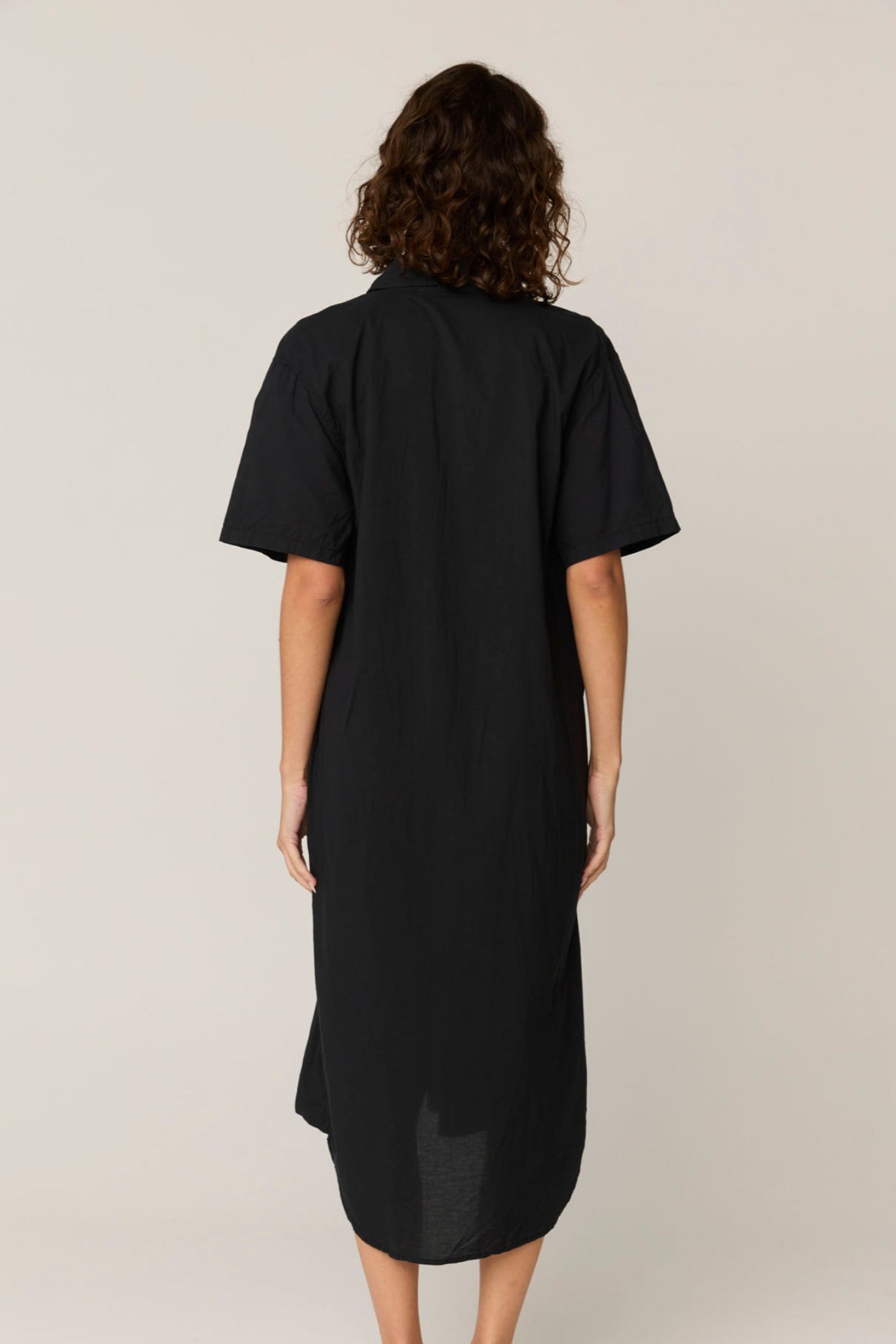 LALA SHIRT DRESS - NOIR