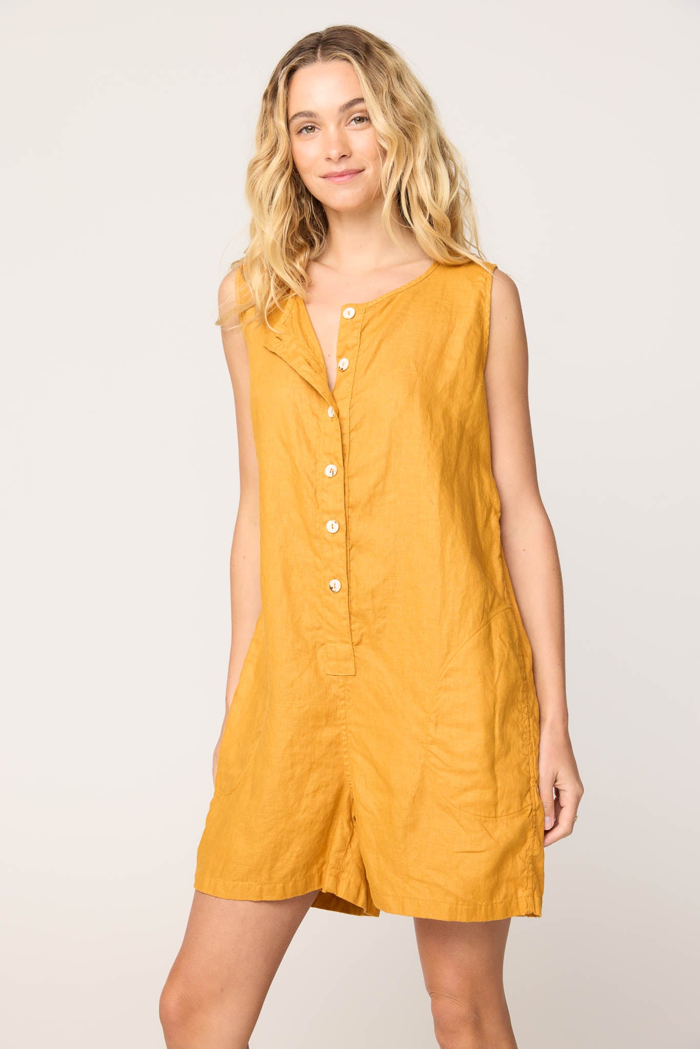 PALM JUMPSUIT - HONEY