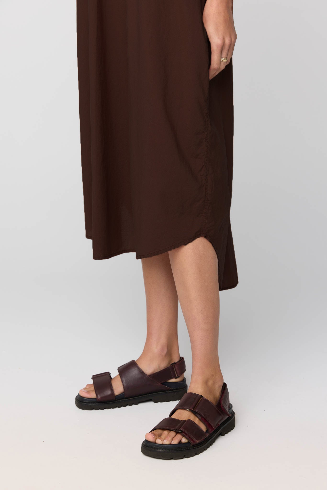 AVERY SHIRT DRESS - CHOCOLATE