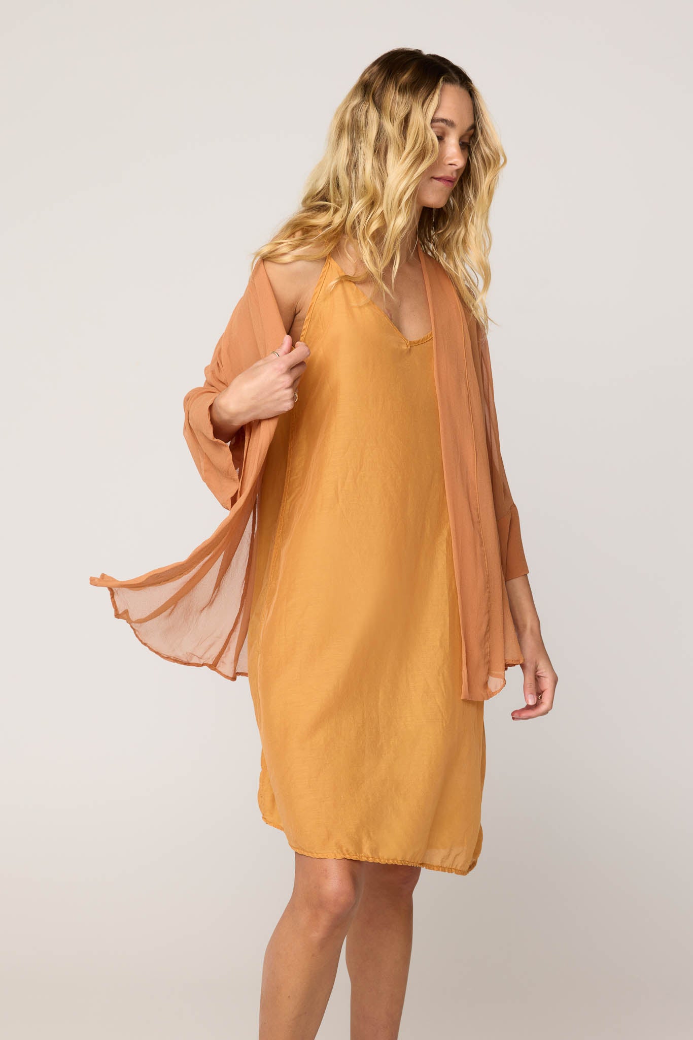 TALLOWS CARDI - APRICOT