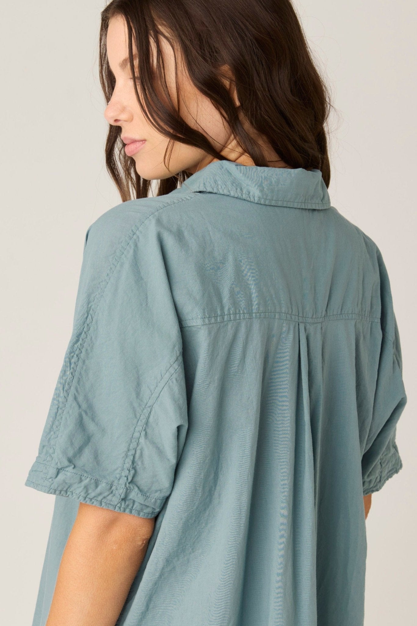 DEVOILE SHIRT DRESS - LAGOON (PRE - ORDER) - Primness