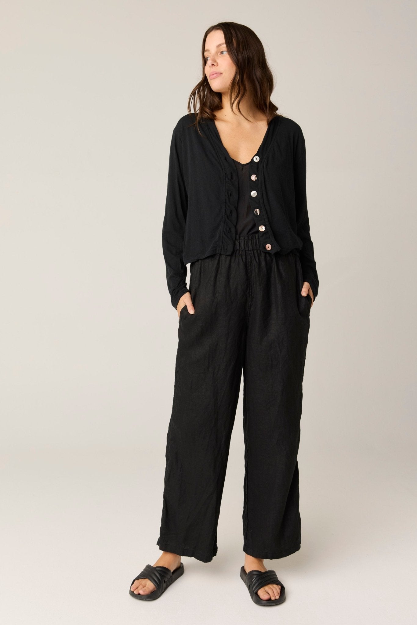 ISLAND PANT - NOIR (PRE - ORDER) - Primness