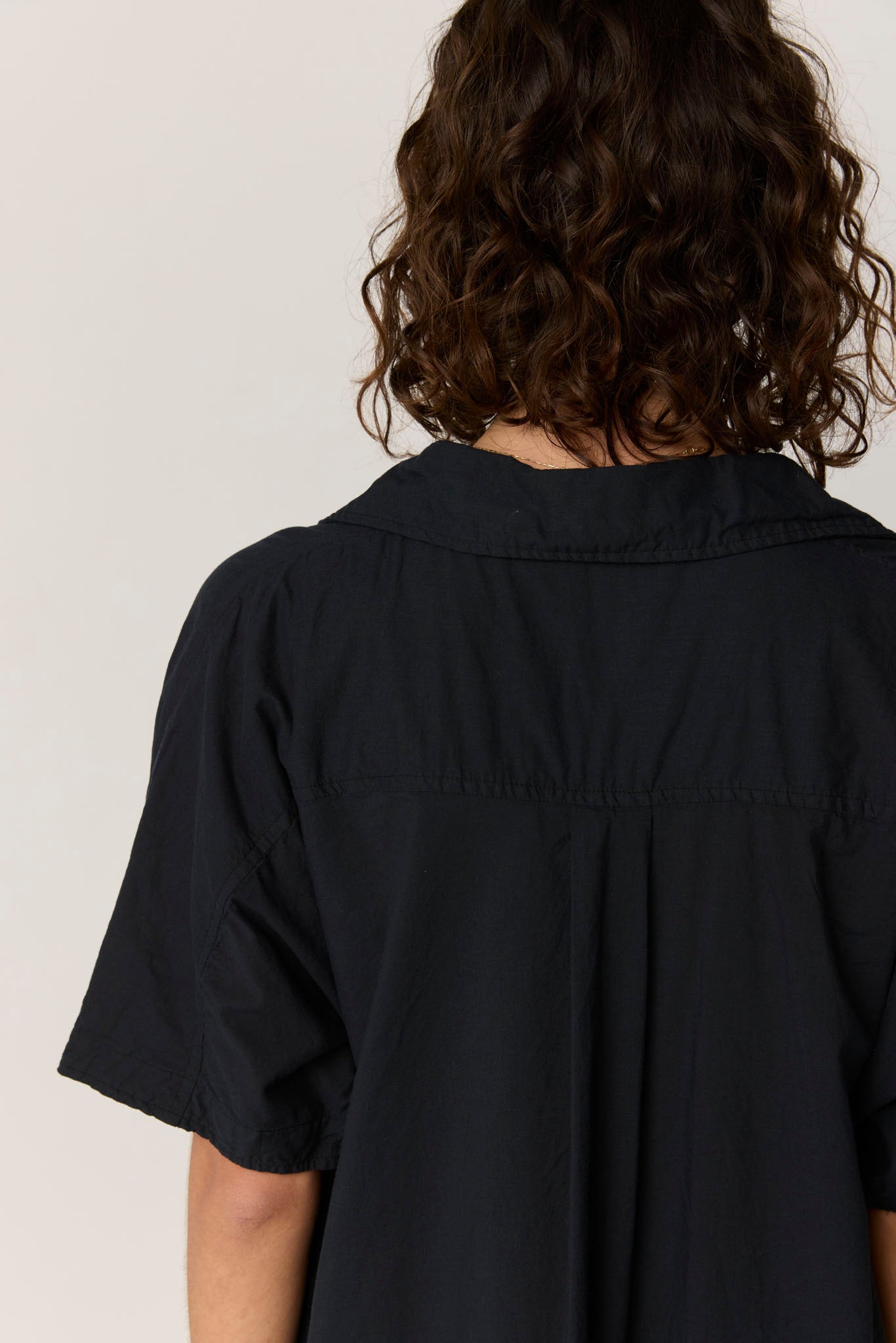 DEVOILE SHIRT DRESS - NOIR