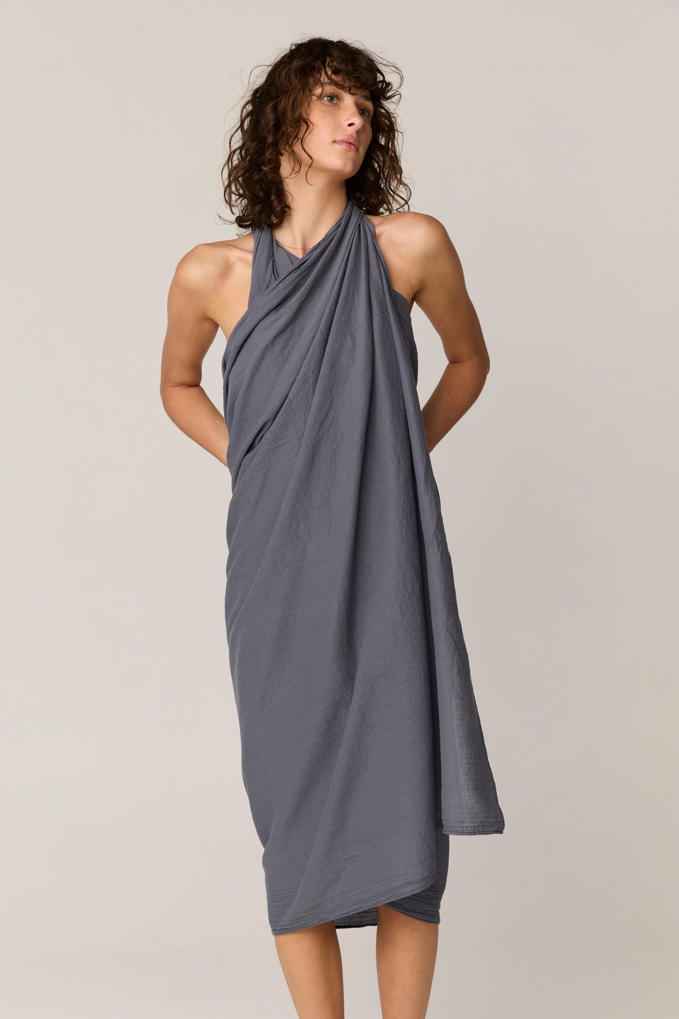 CRINKLE SCARF - FOSSIL