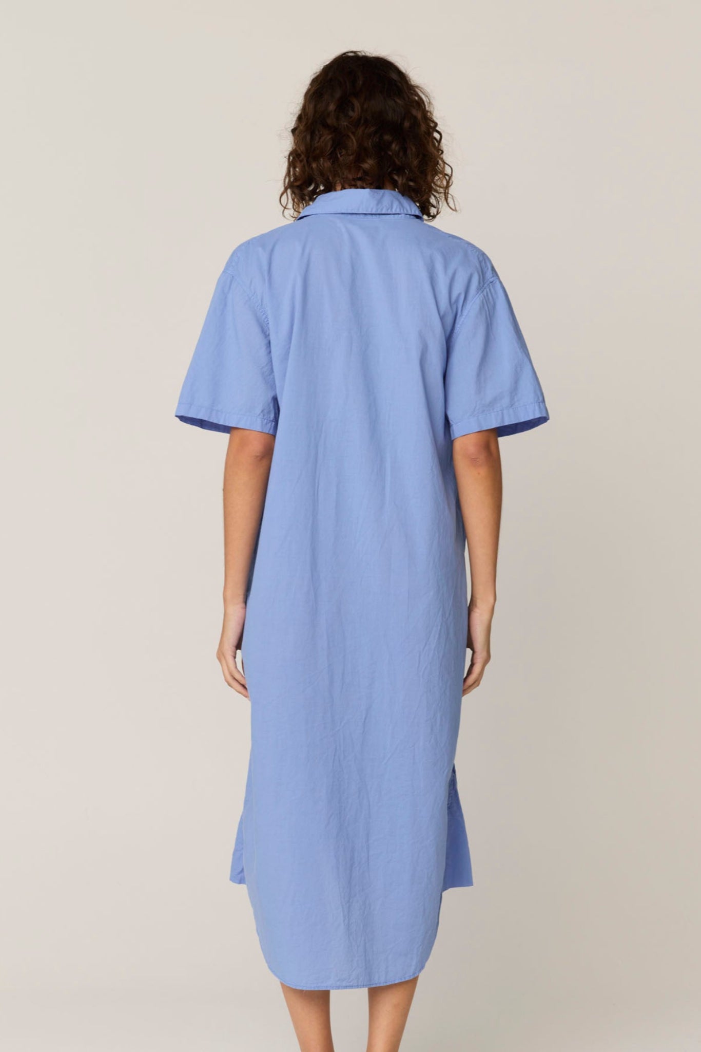 LALA SHIRT DRESS - CORNFLOWER