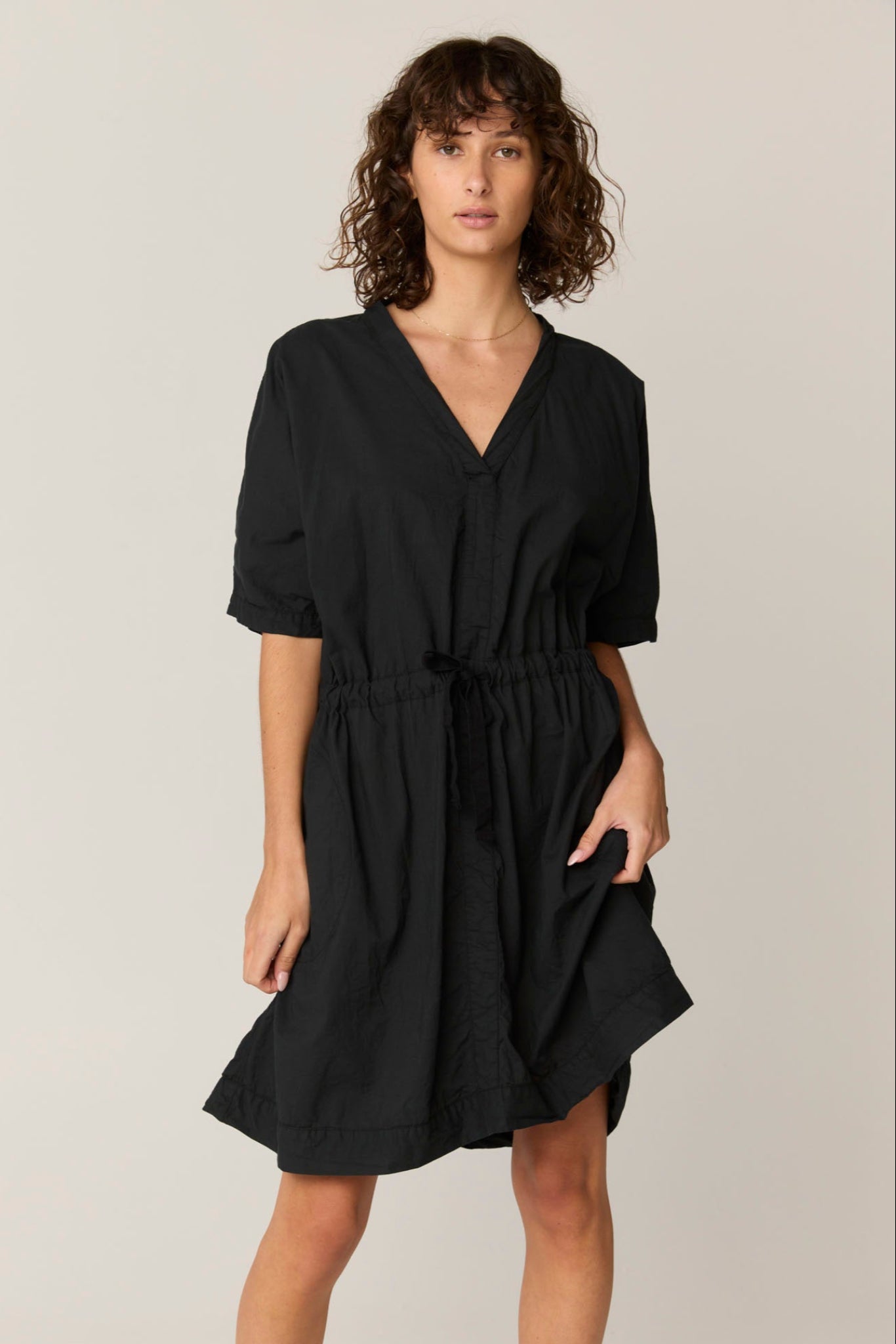 BEACH COVER UP - NOIR