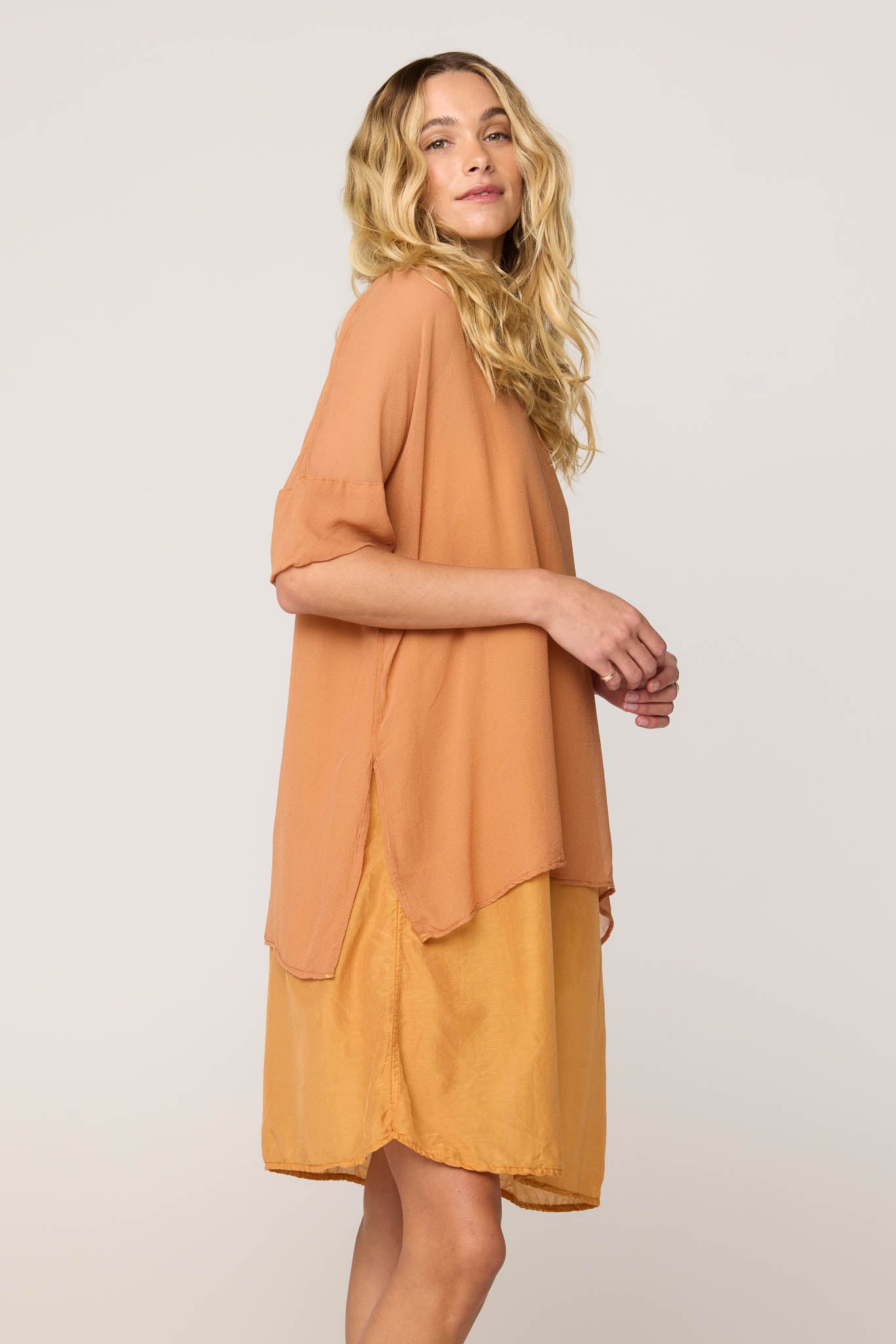 TALLOWS TOP - APRICOT