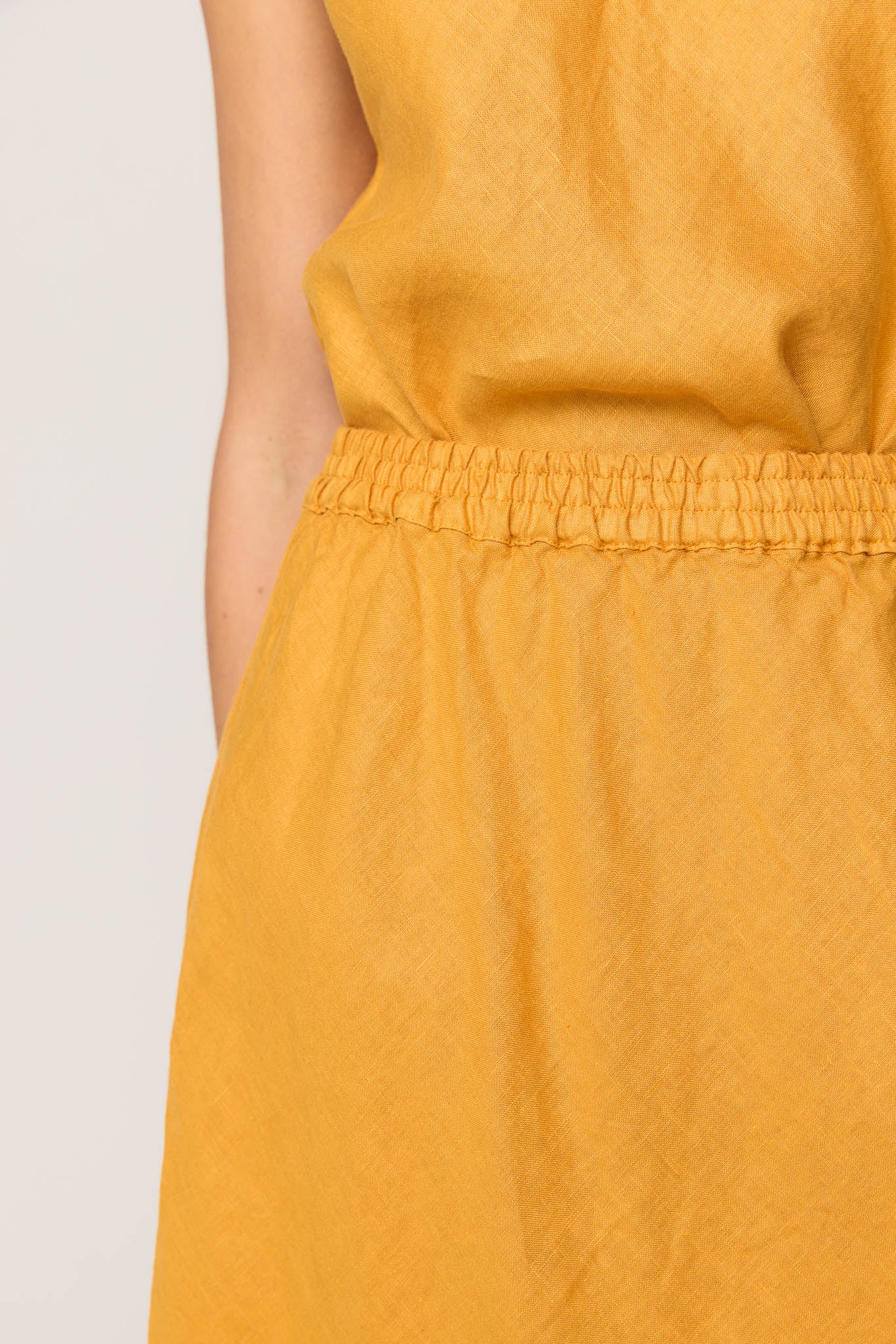 PALM BIAS SKIRT - HONEY