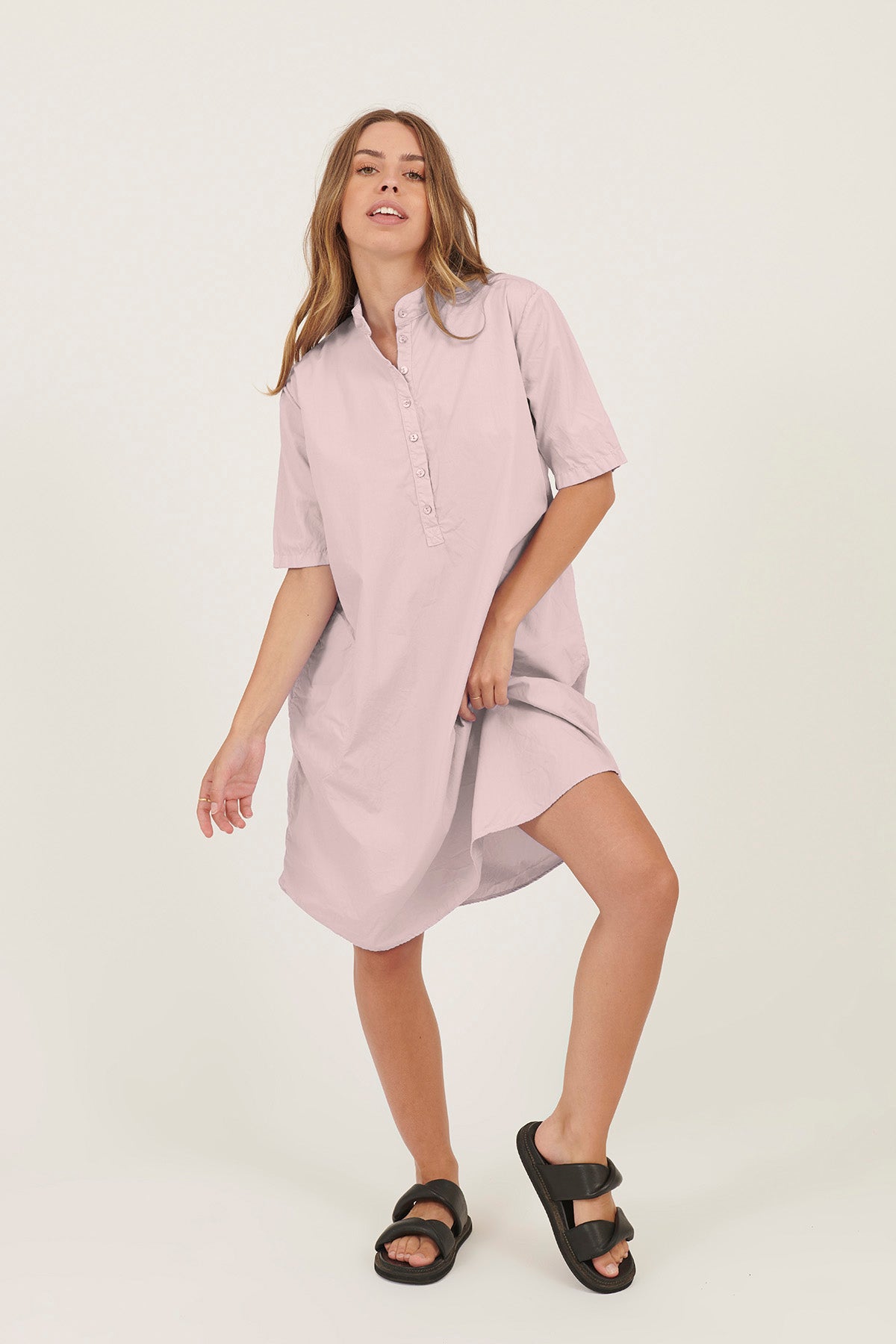 BIBO DRESS - ROSY BROWN