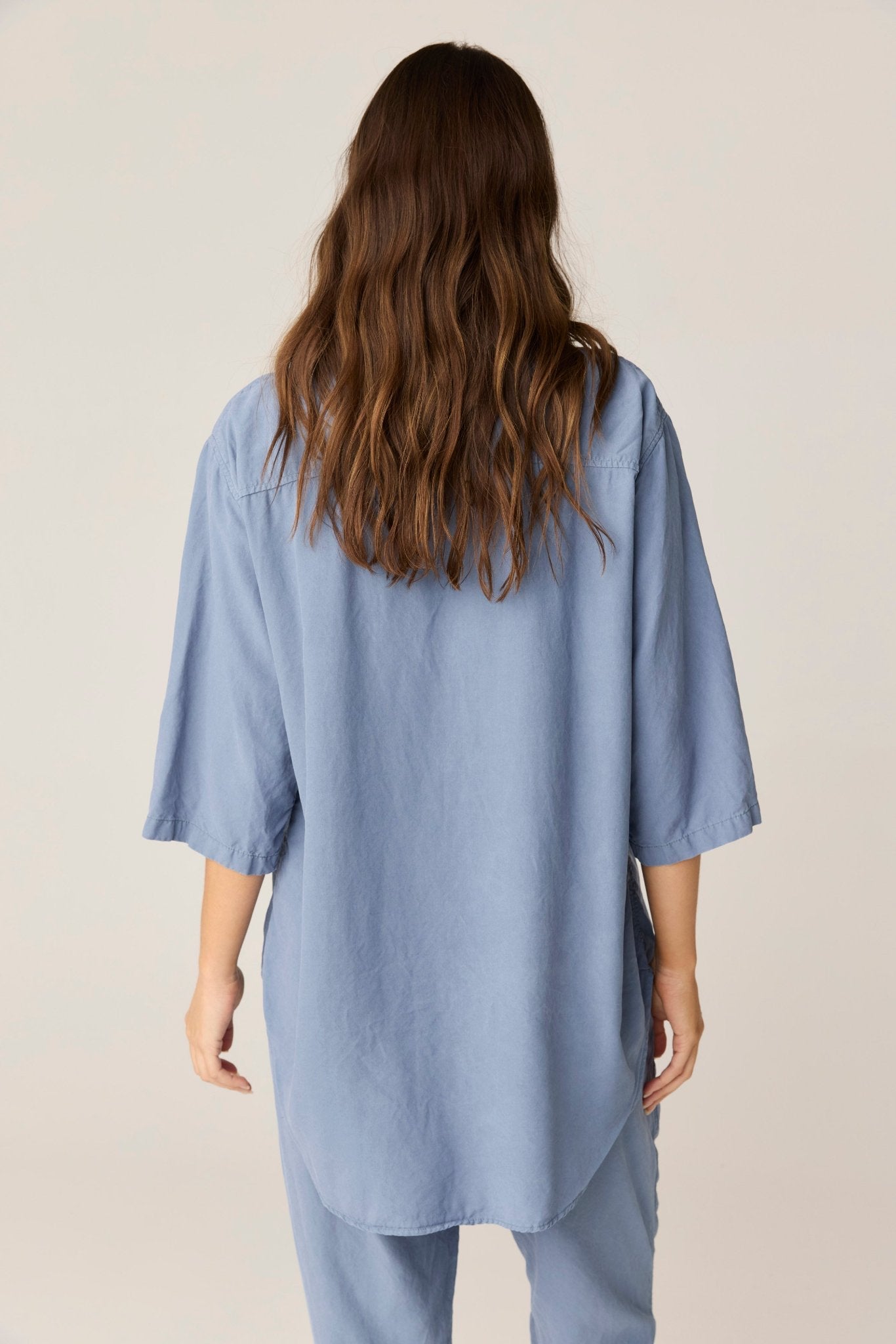 GRACIE SHIRT - CHALK BLUE (PRE - ORDER) - Primness