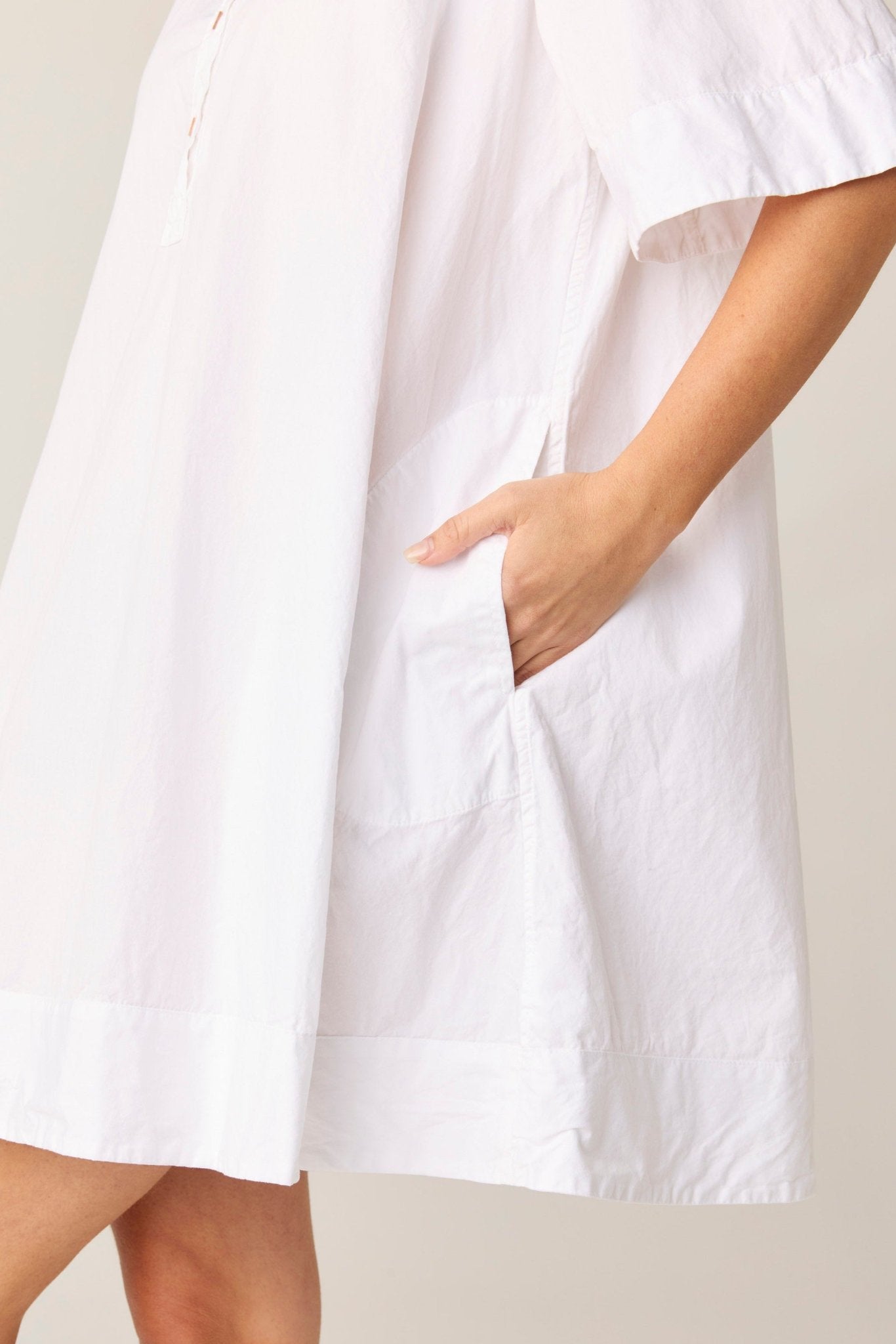 SHORE SHIRT DRESS - BLANC (PRE - ORDER) - Primness