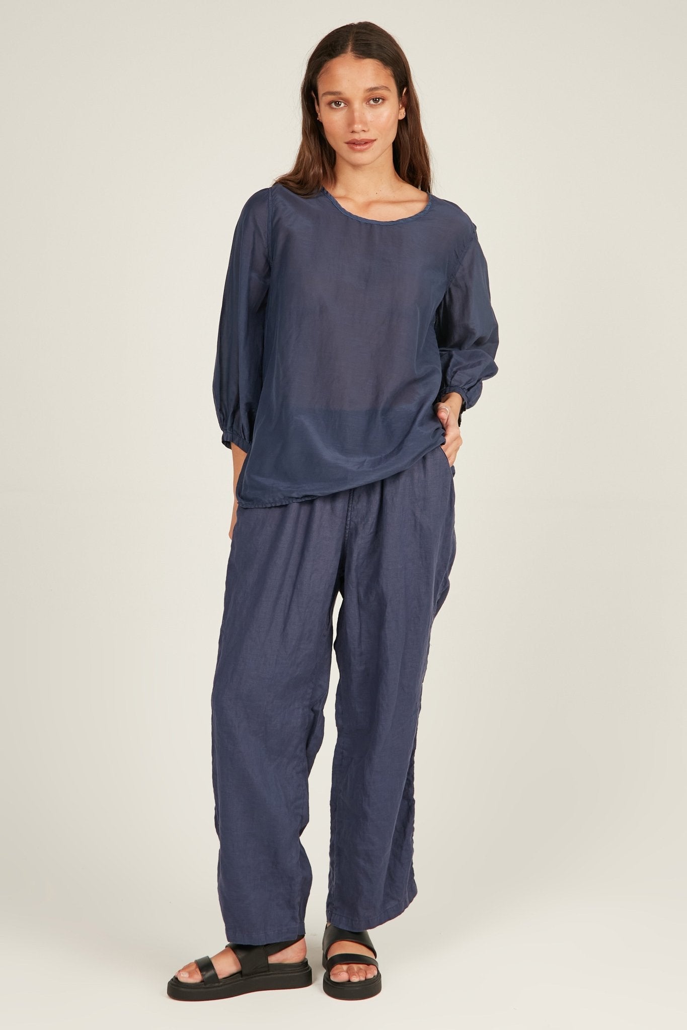 GINNY TOP - DARK NAVY - Primness