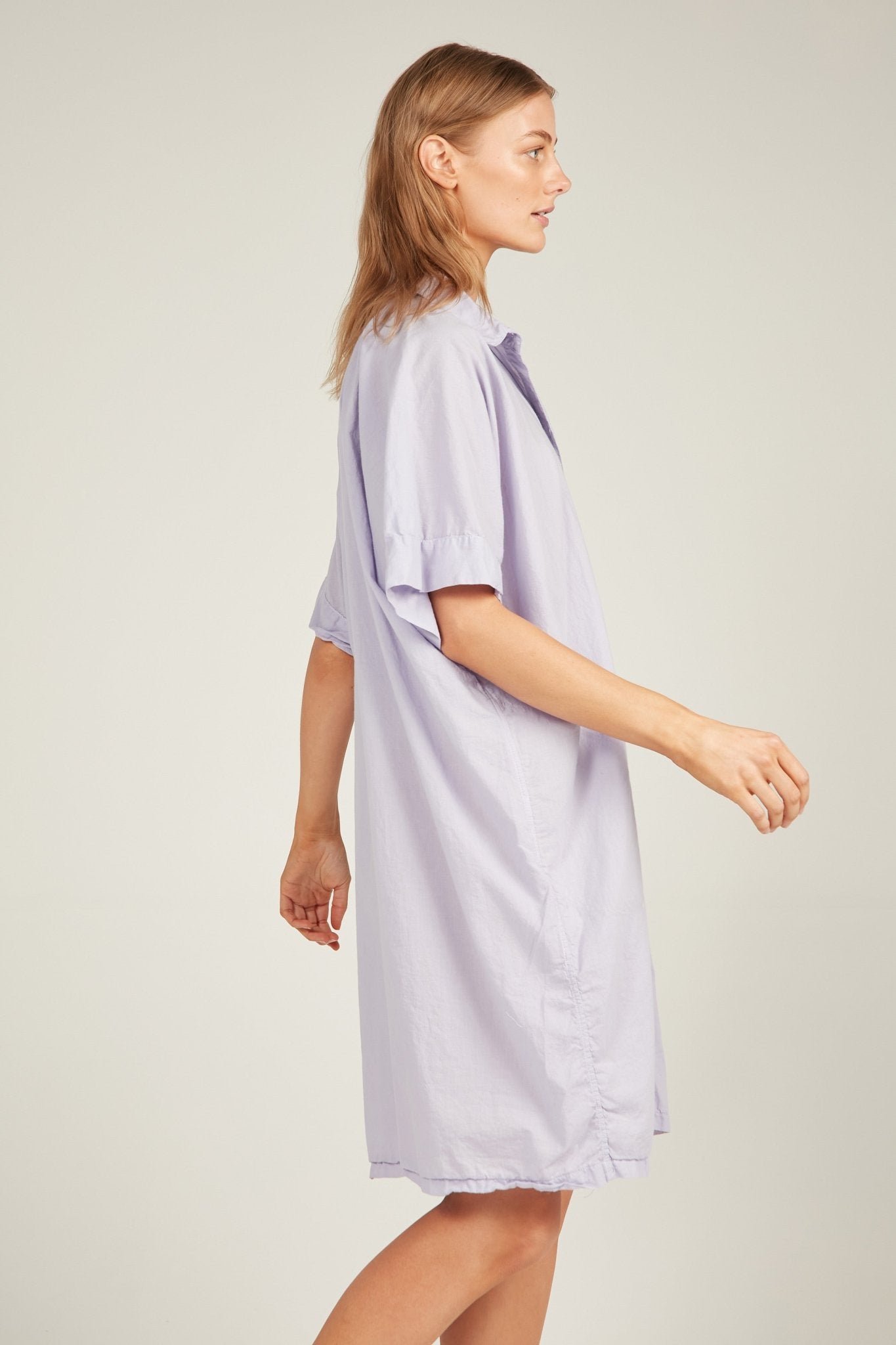 HOLIDAY SHIRT DRESS - LILAC - Primness