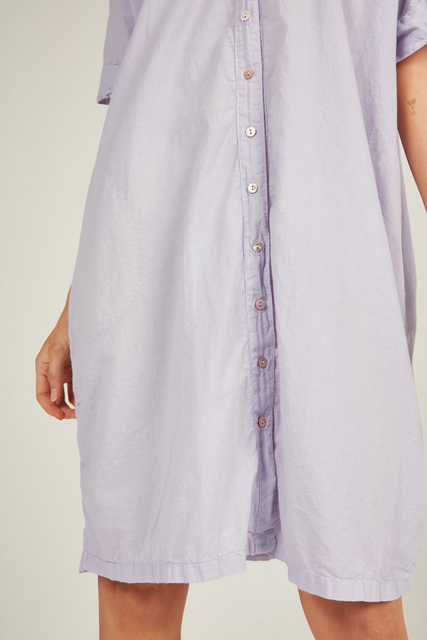 HOLIDAY SHIRT DRESS - LILAC - Primness