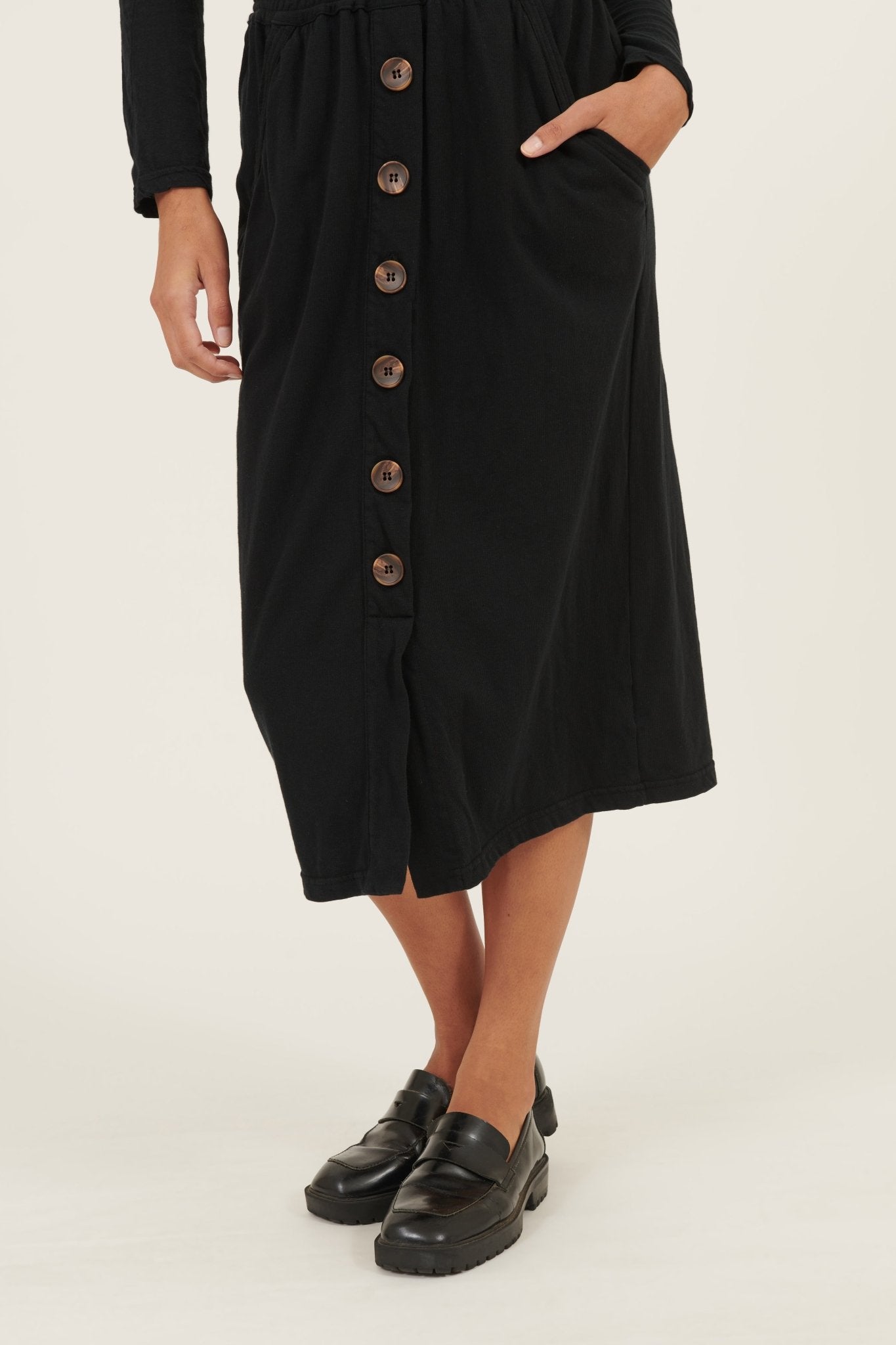 LINA PENCIL SKIRT - NOIR - FINAL SALE - Primness